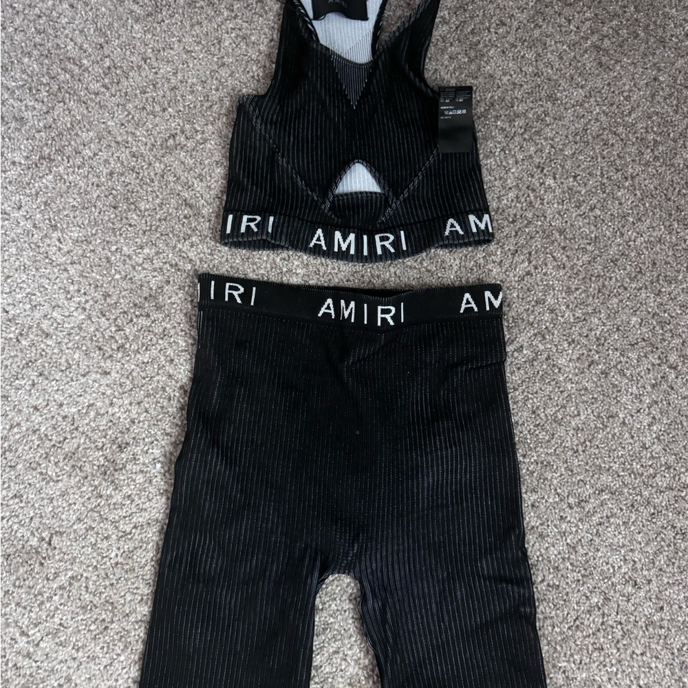 Amiri Biker Tights Set